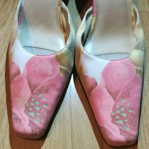 KAREN SCOTT Lyric Flower Slip On Mules 9.5 Pink